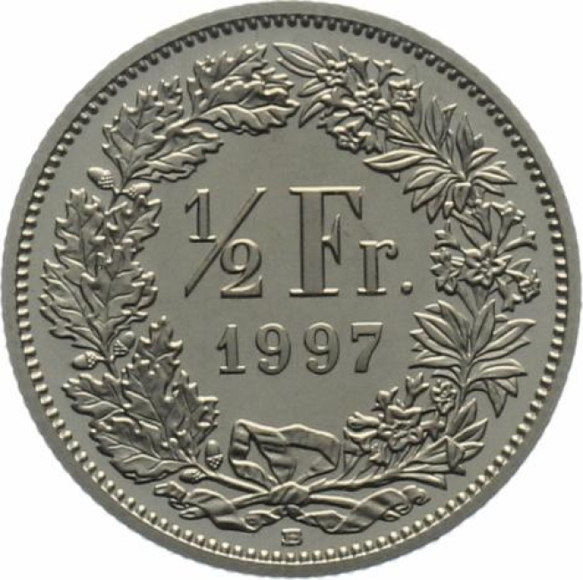 1/2 Franken 1997 B